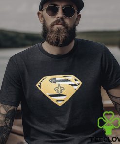 USA Flag Inside New Orleans Saints Superman shirt