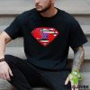 USA Flag Inside Memphis Tigers Superman shirt