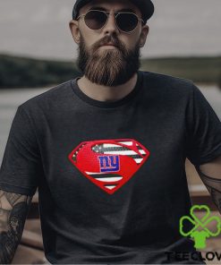 USA Flag Inside New York Giants Superman shirt