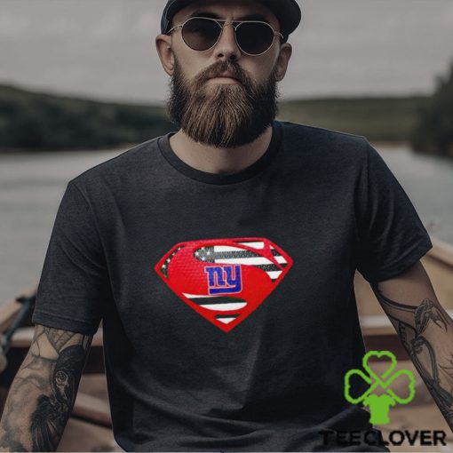 USA Flag Inside New York Giants Superman shirt