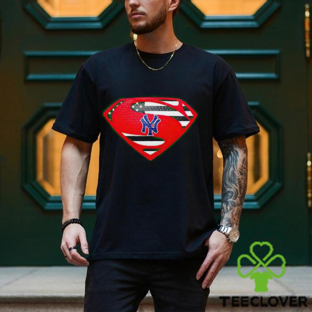 USA Flag Inside New York Yankees Superman shirt USA Flag Inside New York Yankees Superman shirt