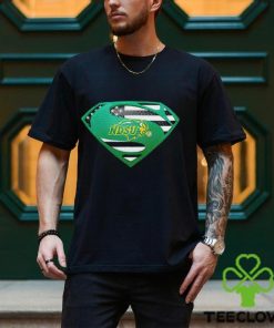 USA Flag Inside North Dakota State Bison Superman shirt