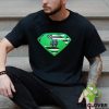 USA Flag Inside NC State Wolfpack Superman shirt