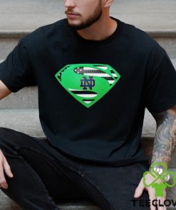 USA Flag Inside Notre Dame Fighting Irish Superman shirt