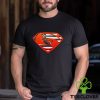 USA Flag Inside Oregon Ducks Superman shirt