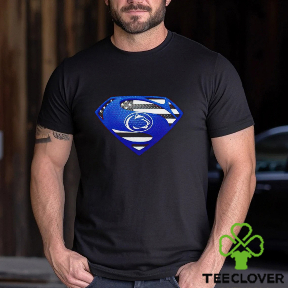 USA Flag Inside Penn State Nittany Lions Superman shirt USA Flag Inside Penn State Nittany Lions Superman shirt
