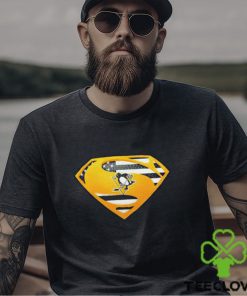 USA Flag Inside Pittsburgh Penguins Superman shirt