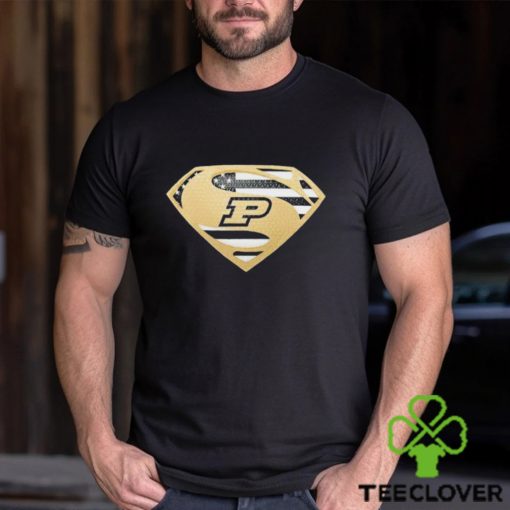 USA Flag Inside Purdue Boilermakers Superman shirt