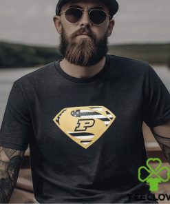 USA Flag Inside Purdue Boilermakers Superman shirt