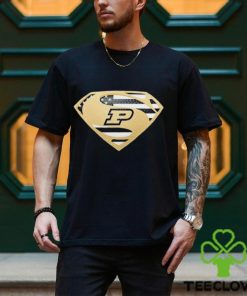 USA Flag Inside Purdue Boilermakers Superman shirt