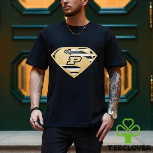 USA Flag Inside Purdue Boilermakers Superman shirt