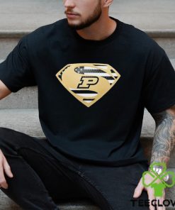 USA Flag Inside Purdue Boilermakers Superman shirt