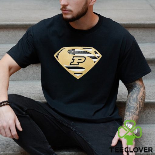 USA Flag Inside Purdue Boilermakers Superman shirt
