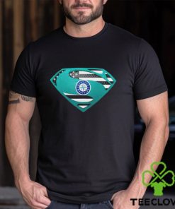 USA Flag Inside Seattle Mariners Superman shirt