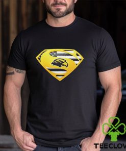 USA Flag Inside Southern Miss Golden Eagles Superman shirt