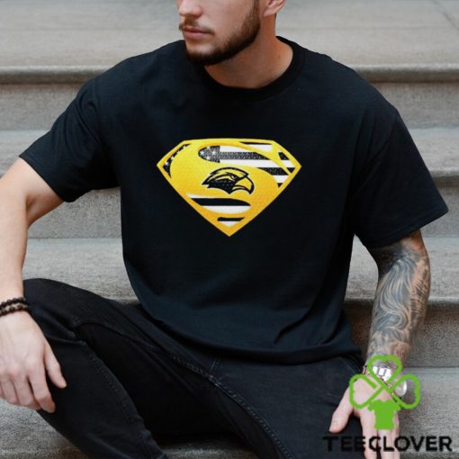USA Flag Inside Southern Miss Golden Eagles Superman shirt