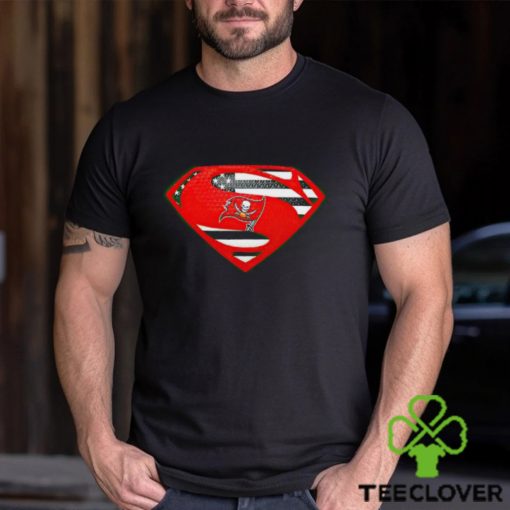 USA Flag Inside Tampa Bay Buccaneers Superman shirt