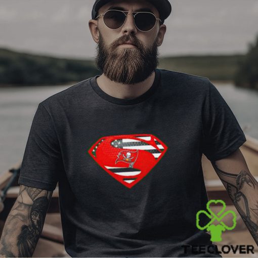USA Flag Inside Tampa Bay Buccaneers Superman shirt