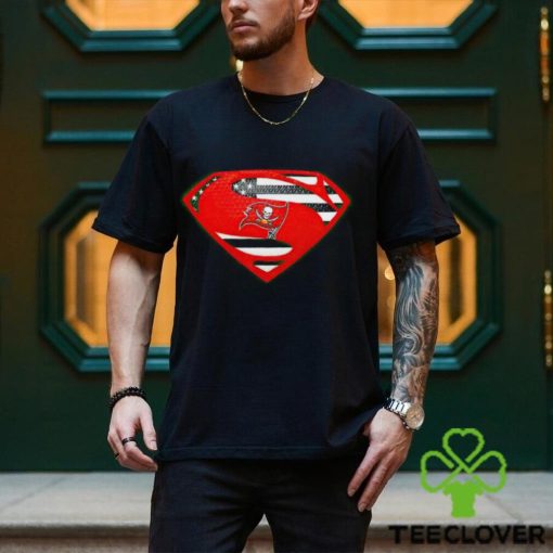 USA Flag Inside Tampa Bay Buccaneers Superman shirt