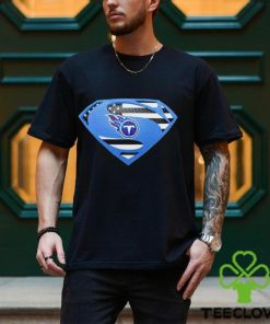 USA Flag Inside Tennessee Titans Superman shirt