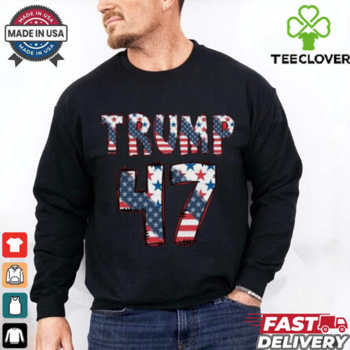 USA Flag Sweatshirt, Republican Hoodie, Trump 47 Sweatshirt