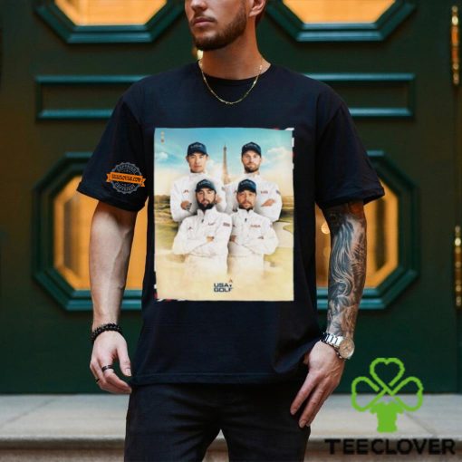 USA Golf The Four For Paris Olympics Scottie Scheffler Xander Schauffele Wyndham Clark And Collin Morikawa Classic T Shirt