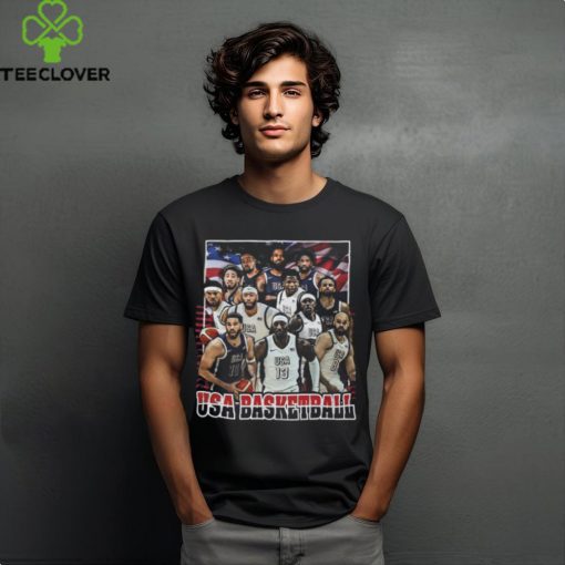 USA Mens Basketball 2024 Summer Olympics Roster Unisex T Shirt