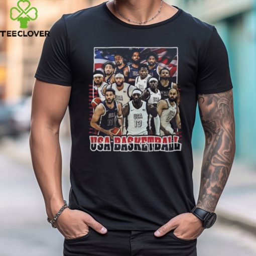 USA Mens Basketball 2024 Summer Olympics Roster Unisex T Shirt