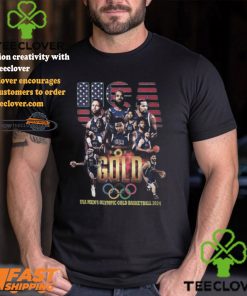 USA Men’s Olympics Gold Basketball 2024 T Shirt 2 USA Men’s Olympics Gold Basketball 2024 T Shirt