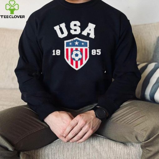USA Soccer 1885 American flag logo shirt