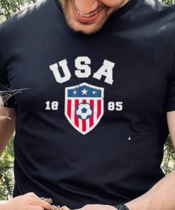 USA Soccer 1885 American flag logo shirt