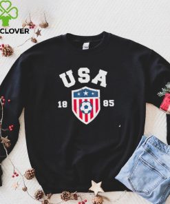 USA Soccer 1885 American flag logo shirt