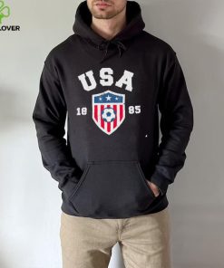 USA Soccer 1885 American flag logo shirt