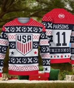 USA Soccer Ugly Christmas 3D Sweater