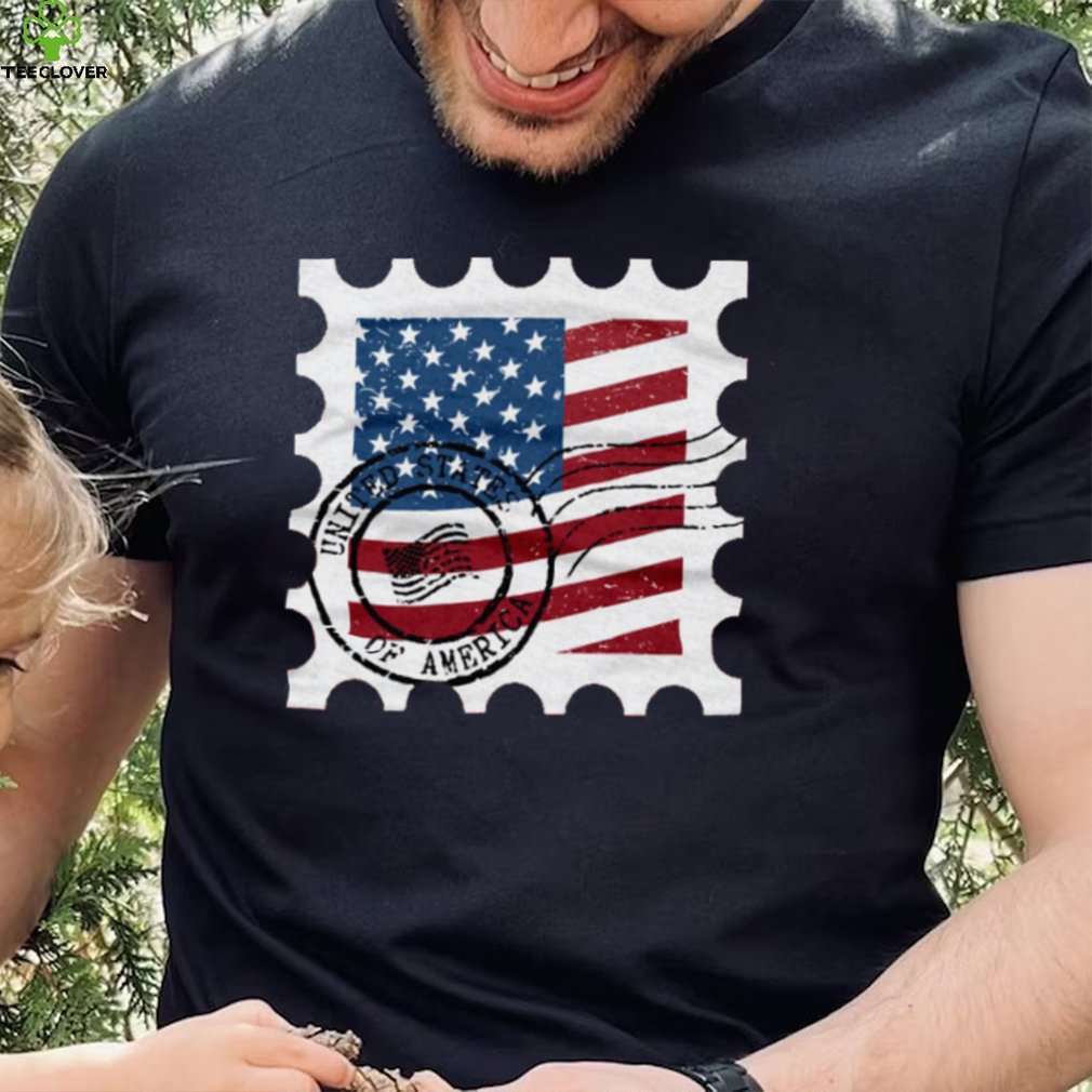 USA Stamp WHT Shirt USA Stamp WHT Shirt