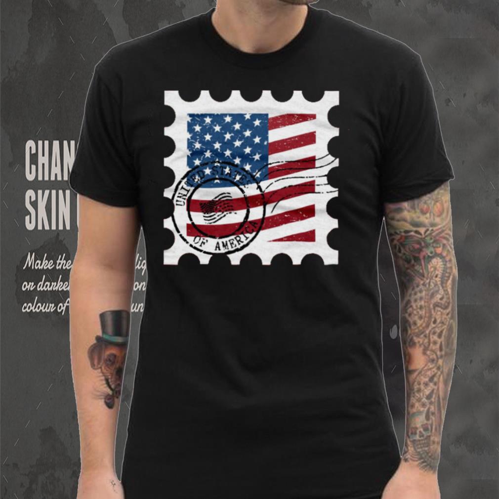 USA Stamp WHT Shirt USA Stamp WHT Shirt