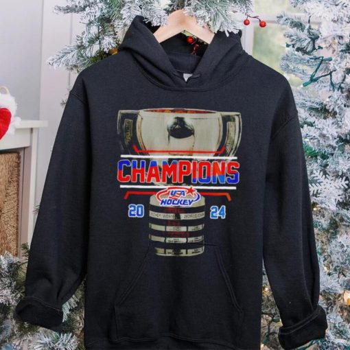 USA hockey world junior champions 2024 trophy hoodie, sweater, longsleeve, shirt v-neck, t-shirt