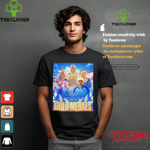 USA wins the 2024 Paris Olympics with 40 gold medals and 126 medals overall shirt