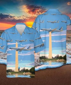 USAF 1st Airlift Squadron Boeing C 32A Hawaiian Shirt