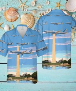 USAF 1st Airlift Squadron Boeing C 32A Hawaiian Shirt