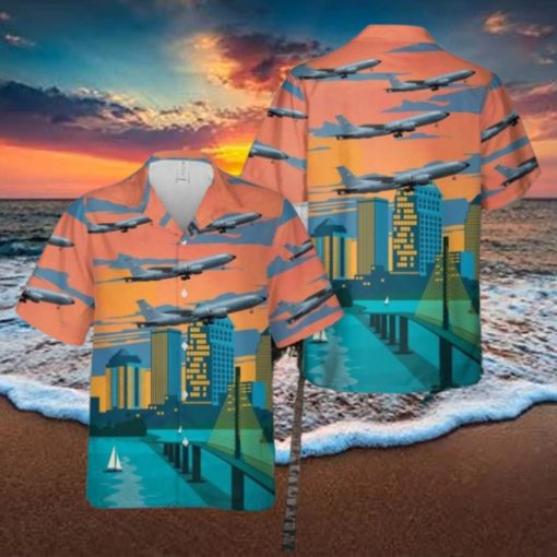 USAF 6th Air Refueling Wing Boeing KC 135R Stratotanker Aloha Hawaiian Shirt Men And Women Beach Shirt