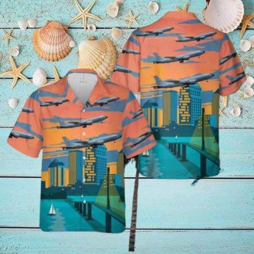 USAF 6th Air Refueling Wing Boeing KC 135R Stratotanker Aloha Hawaiian Shirt Men And Women Beach Shirt
