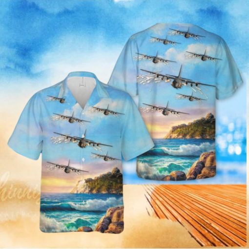 USAF Lockheed AC 130U 4th Special Operations Squadron Hawaiian Shirt