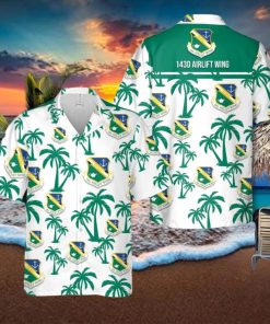 USAF Rhode Island Air National Guard 143d Airlift Wing Hawaiian Shirt Summner Vacation Shirt