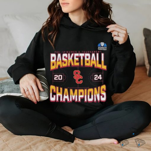 USC Trojans 2024 Pac 12 Women’s Basketball Conference Tournament Champions Three Pointer T Shirt