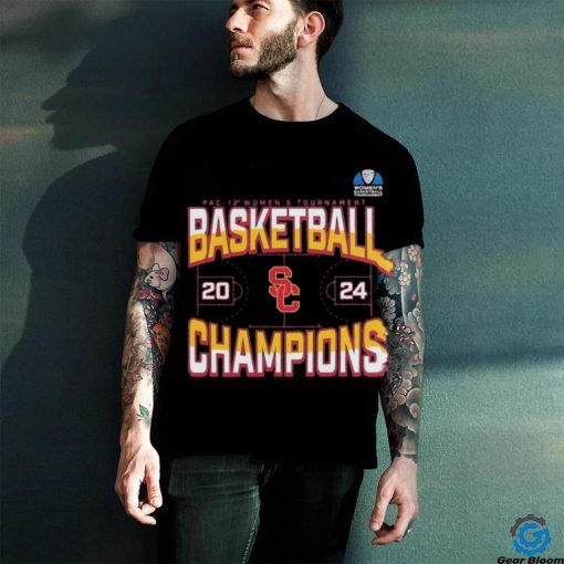 USC Trojans 2024 Pac 12 Women’s Basketball Conference Tournament Champions Three Pointer T Shirt