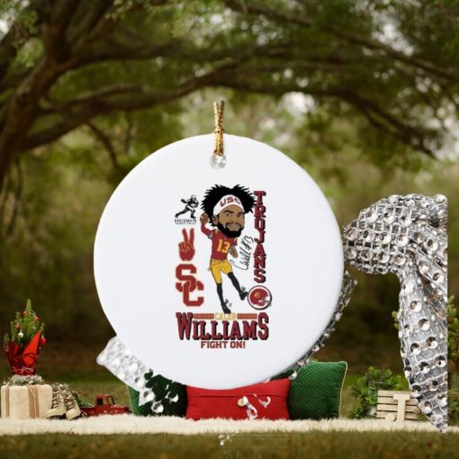 USC Trojans Caleb Williams 2022 Heisman Trophy Winner Fight On Ornament Christmas