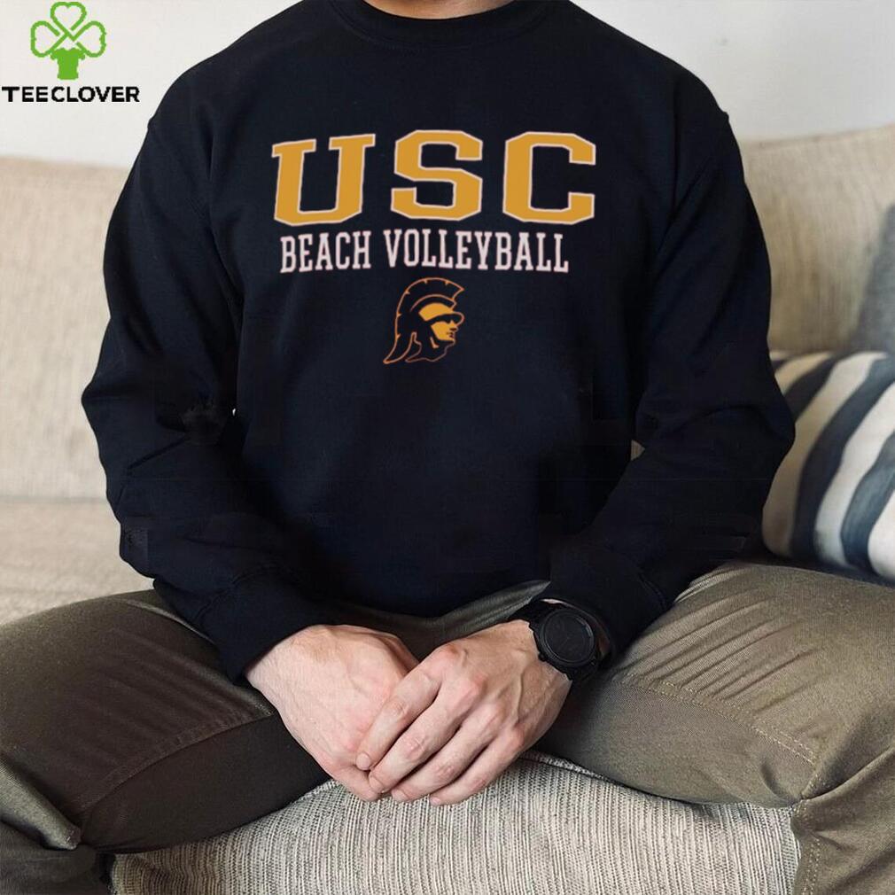 USC Trojans Champion Stacked Beach Volleyball Powerblend Shirt USC Trojans Champion Stacked Beach Volleyball Powerblend Shirt