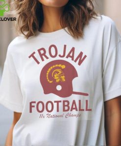 USC Trojans Football Helmet 11 National Champs T Shirt