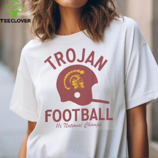 USC Trojans Football Helmet 11 National Champs T Shirt